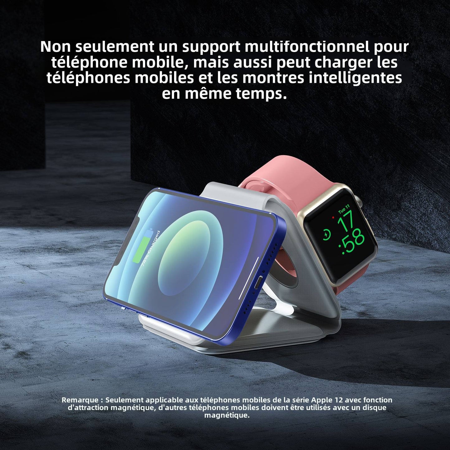 Chargeur Magnétique 3-en-1 Pliable